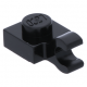 LEGO lapos elem 1x1 vízszintes fogóval, fekete (61252)